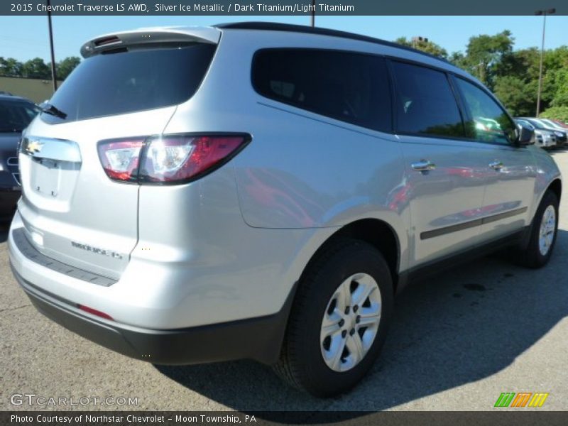 Silver Ice Metallic / Dark Titanium/Light Titanium 2015 Chevrolet Traverse LS AWD