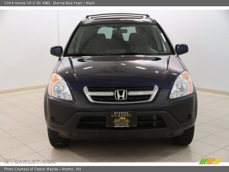 Eternal Blue Pearl / Black 2004 Honda CR-V EX 4WD