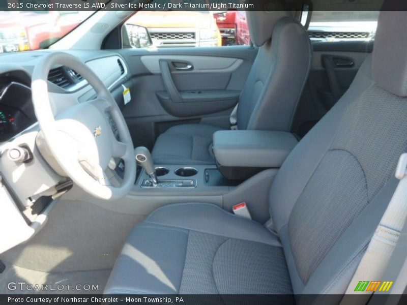 Silver Ice Metallic / Dark Titanium/Light Titanium 2015 Chevrolet Traverse LS AWD