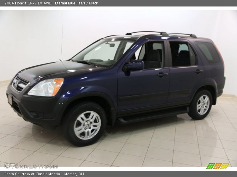 Eternal Blue Pearl / Black 2004 Honda CR-V EX 4WD
