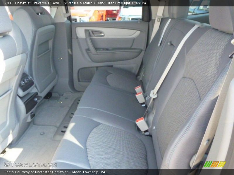 Silver Ice Metallic / Dark Titanium/Light Titanium 2015 Chevrolet Traverse LS AWD