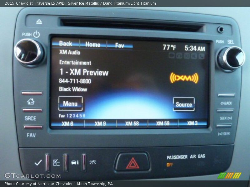 Silver Ice Metallic / Dark Titanium/Light Titanium 2015 Chevrolet Traverse LS AWD