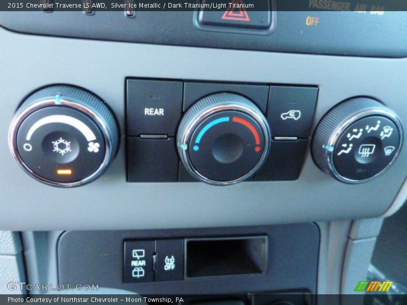 Silver Ice Metallic / Dark Titanium/Light Titanium 2015 Chevrolet Traverse LS AWD