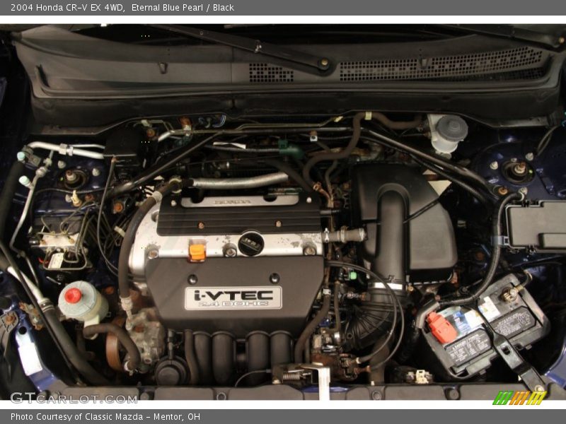 Eternal Blue Pearl / Black 2004 Honda CR-V EX 4WD