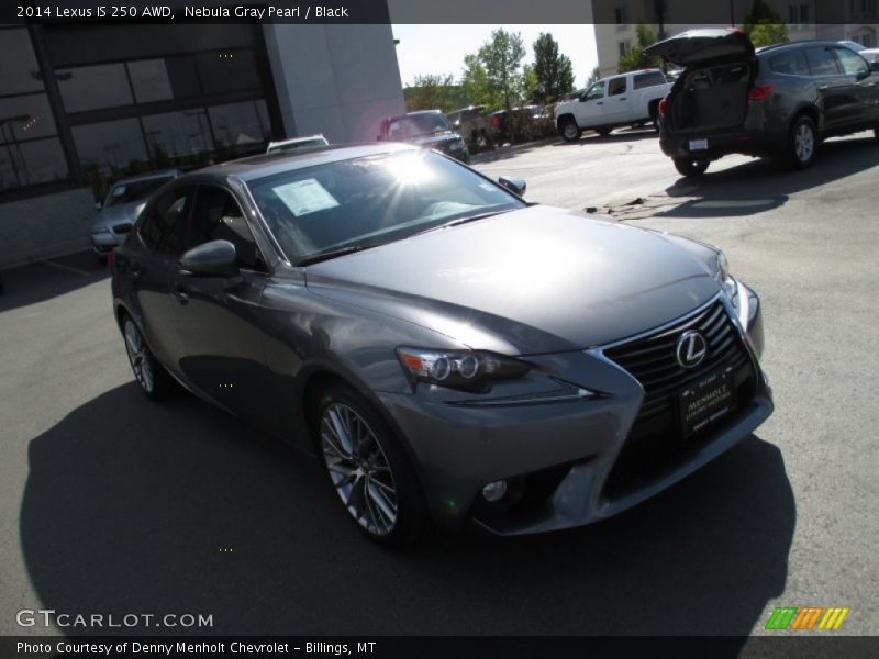 Nebula Gray Pearl / Black 2014 Lexus IS 250 AWD