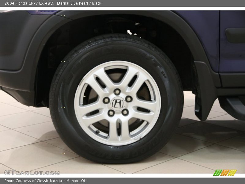 Eternal Blue Pearl / Black 2004 Honda CR-V EX 4WD