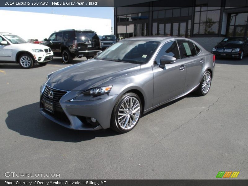 Nebula Gray Pearl / Black 2014 Lexus IS 250 AWD