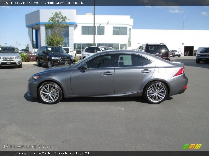 Nebula Gray Pearl / Black 2014 Lexus IS 250 AWD