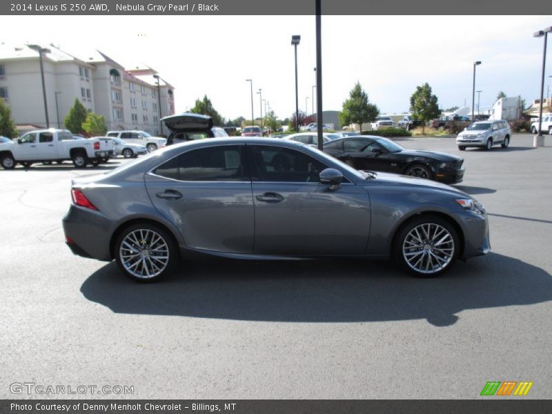 Nebula Gray Pearl / Black 2014 Lexus IS 250 AWD