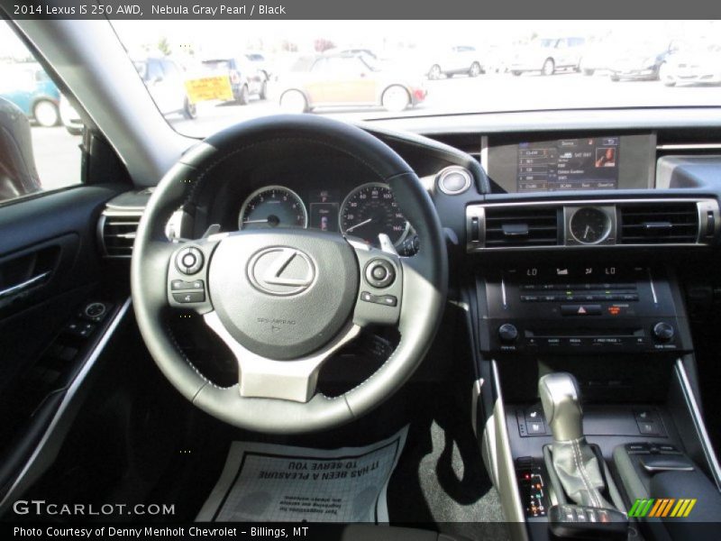 Nebula Gray Pearl / Black 2014 Lexus IS 250 AWD