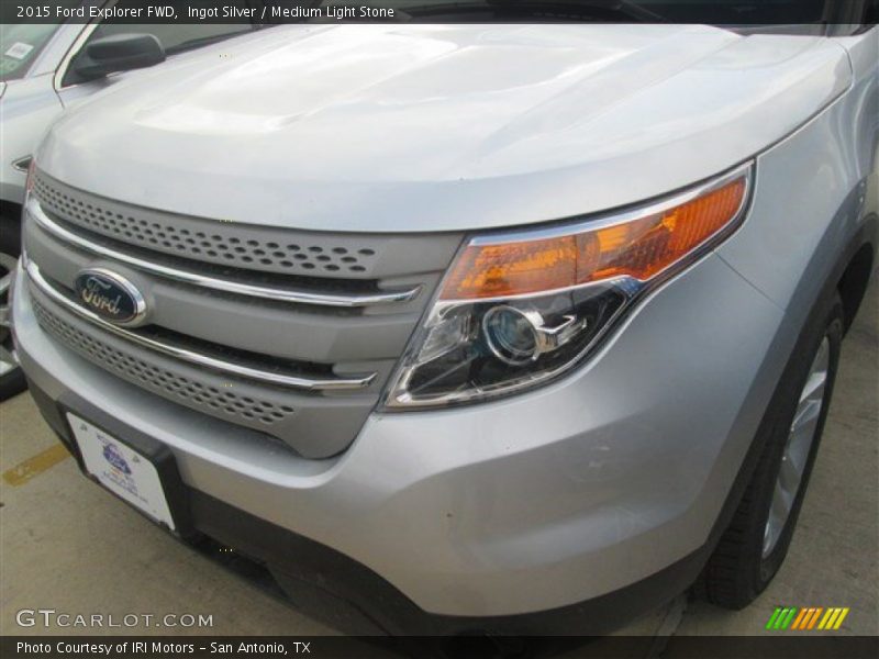 Ingot Silver / Medium Light Stone 2015 Ford Explorer FWD