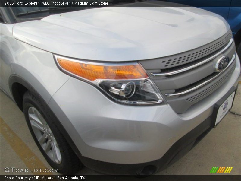 Ingot Silver / Medium Light Stone 2015 Ford Explorer FWD