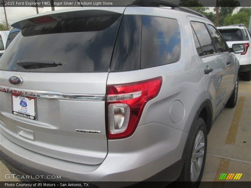 Ingot Silver / Medium Light Stone 2015 Ford Explorer FWD