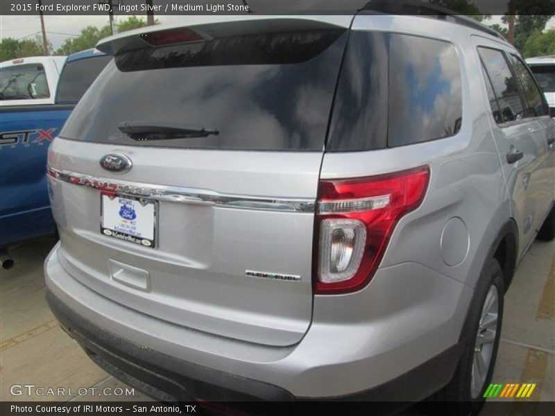 Ingot Silver / Medium Light Stone 2015 Ford Explorer FWD