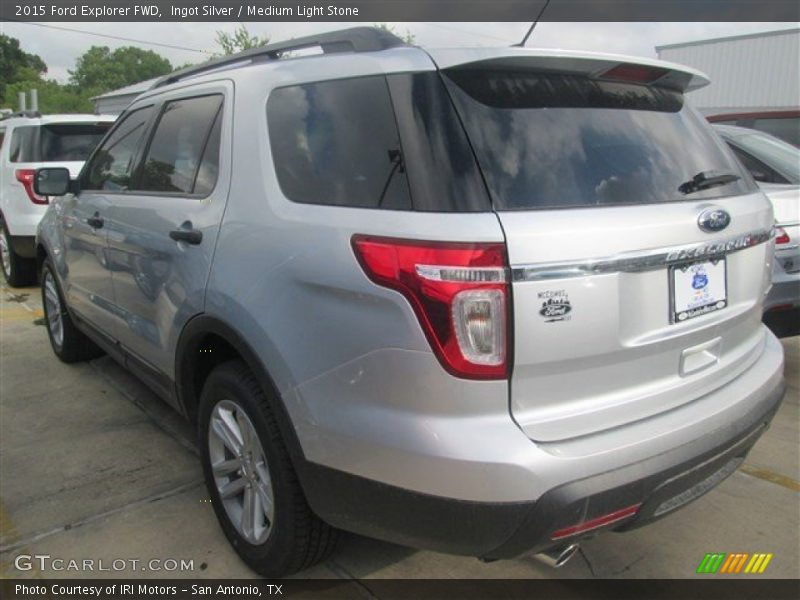 Ingot Silver / Medium Light Stone 2015 Ford Explorer FWD