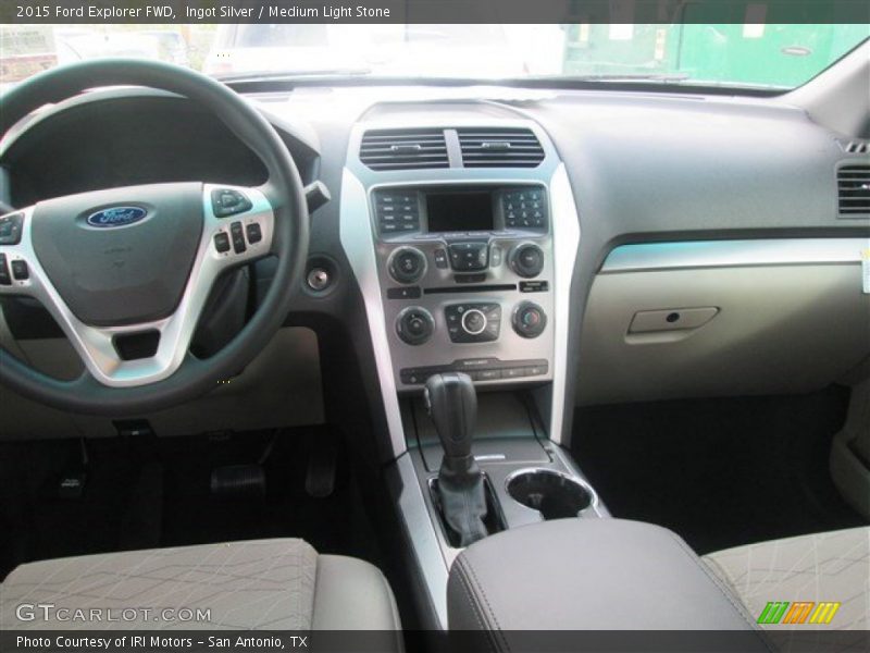 Ingot Silver / Medium Light Stone 2015 Ford Explorer FWD