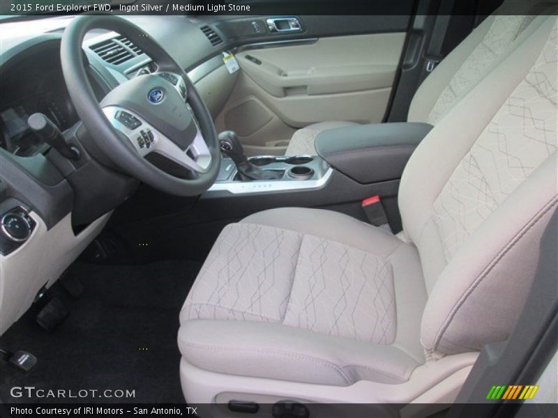 Ingot Silver / Medium Light Stone 2015 Ford Explorer FWD