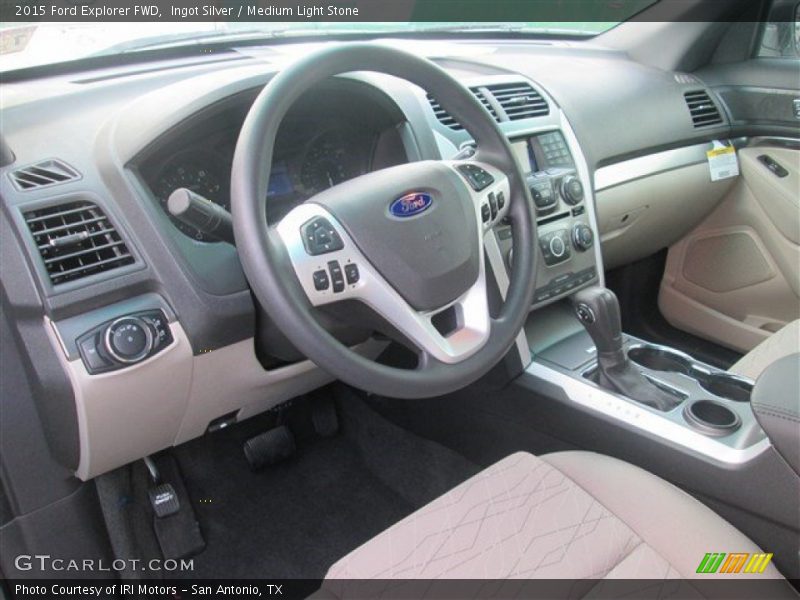 Ingot Silver / Medium Light Stone 2015 Ford Explorer FWD