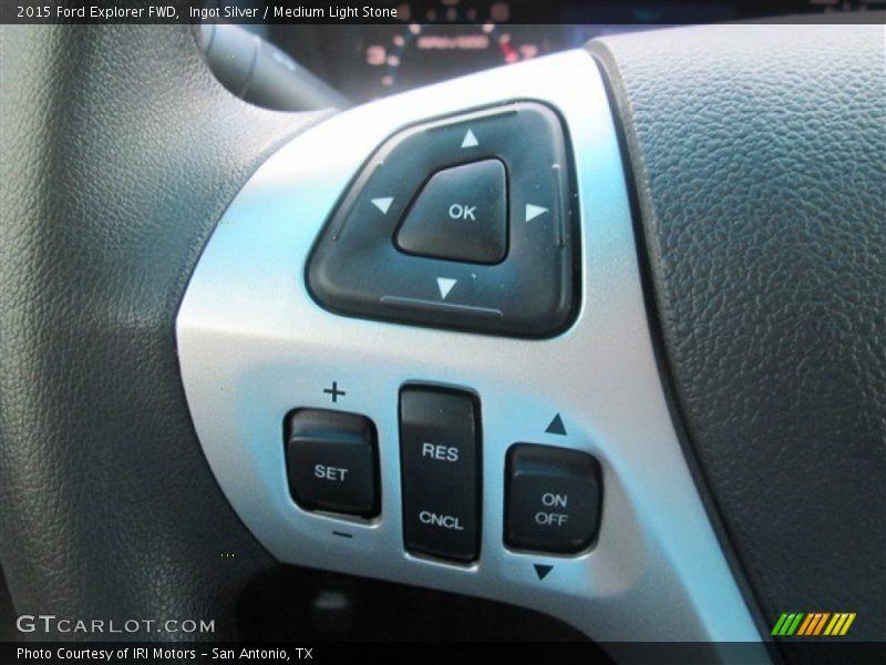 Ingot Silver / Medium Light Stone 2015 Ford Explorer FWD
