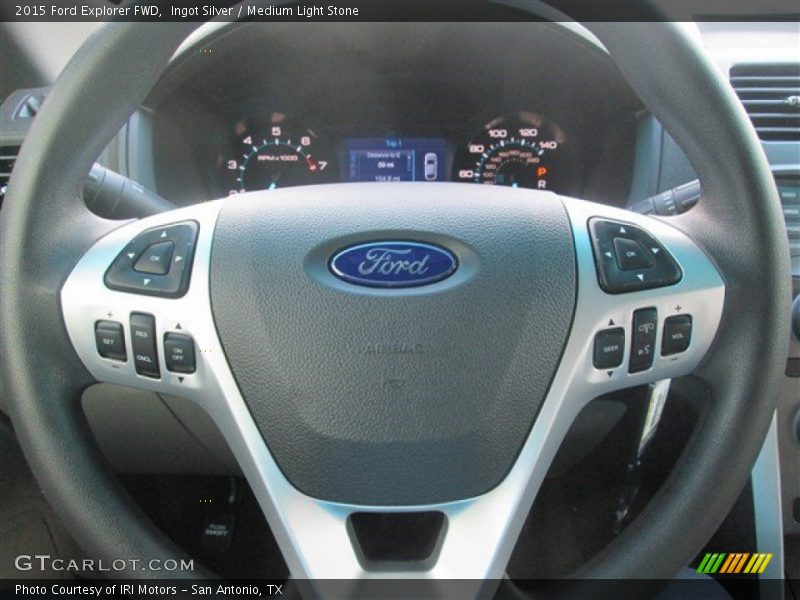 Ingot Silver / Medium Light Stone 2015 Ford Explorer FWD