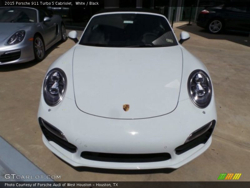 White / Black 2015 Porsche 911 Turbo S Cabriolet