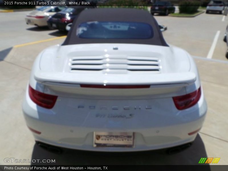 White / Black 2015 Porsche 911 Turbo S Cabriolet