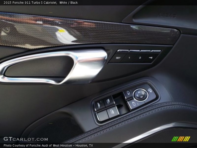 White / Black 2015 Porsche 911 Turbo S Cabriolet