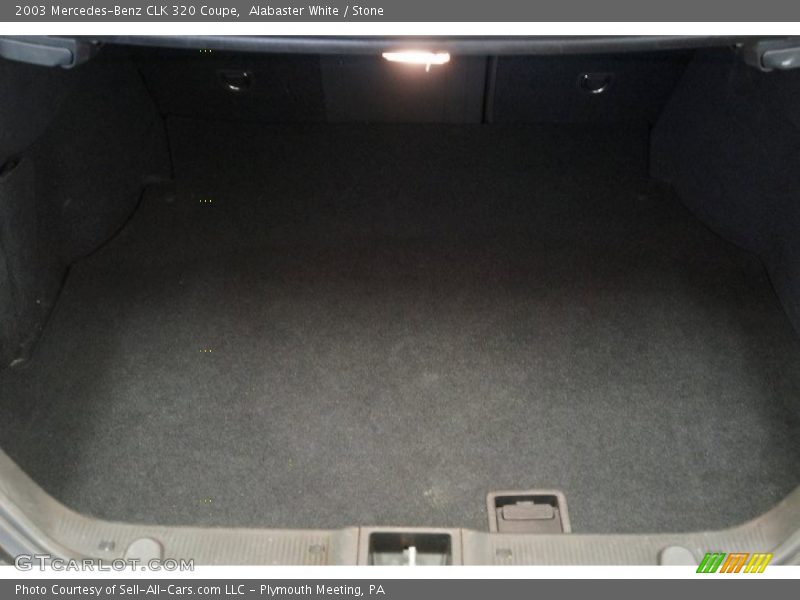 Alabaster White / Stone 2003 Mercedes-Benz CLK 320 Coupe