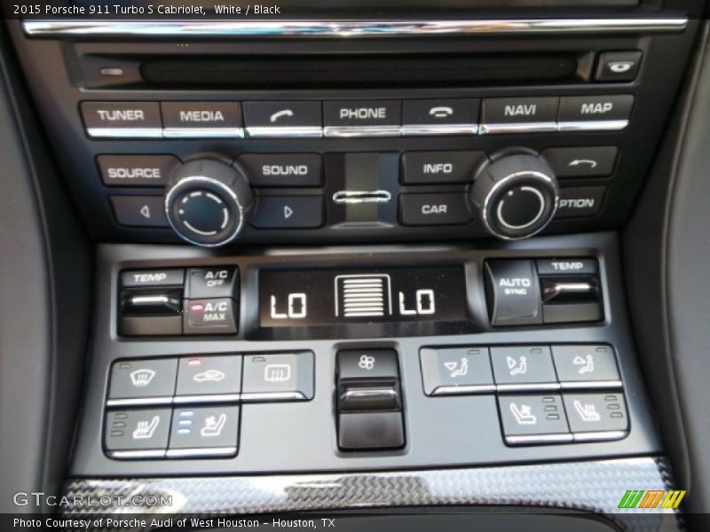 Controls of 2015 911 Turbo S Cabriolet