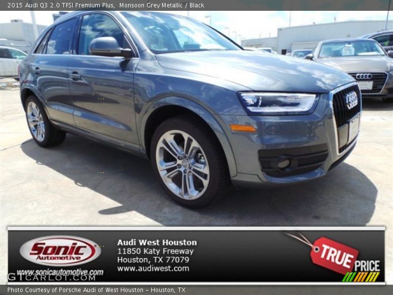 Monsoon Grey Metallic / Black 2015 Audi Q3 2.0 TFSI Premium Plus