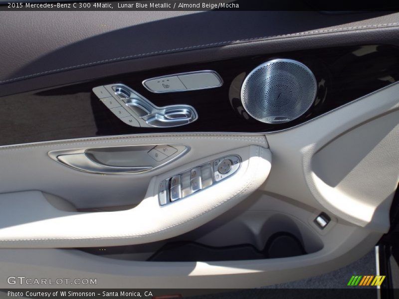 Lunar Blue Metallic / Almond Beige/Mocha 2015 Mercedes-Benz C 300 4Matic