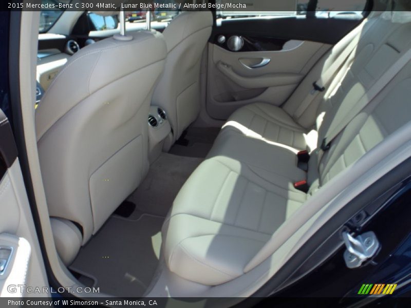 Lunar Blue Metallic / Almond Beige/Mocha 2015 Mercedes-Benz C 300 4Matic