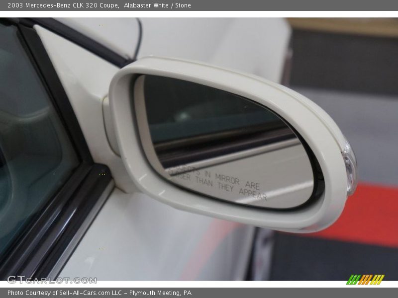 Alabaster White / Stone 2003 Mercedes-Benz CLK 320 Coupe