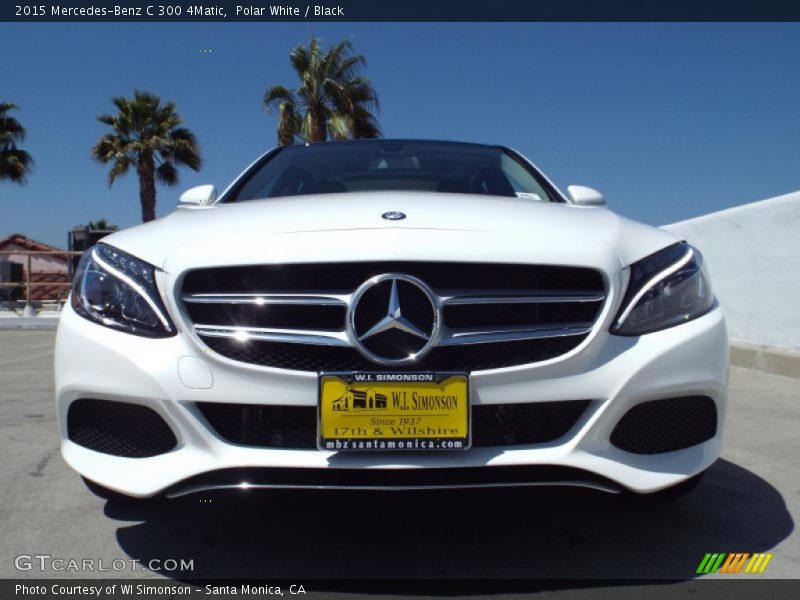 Polar White / Black 2015 Mercedes-Benz C 300 4Matic