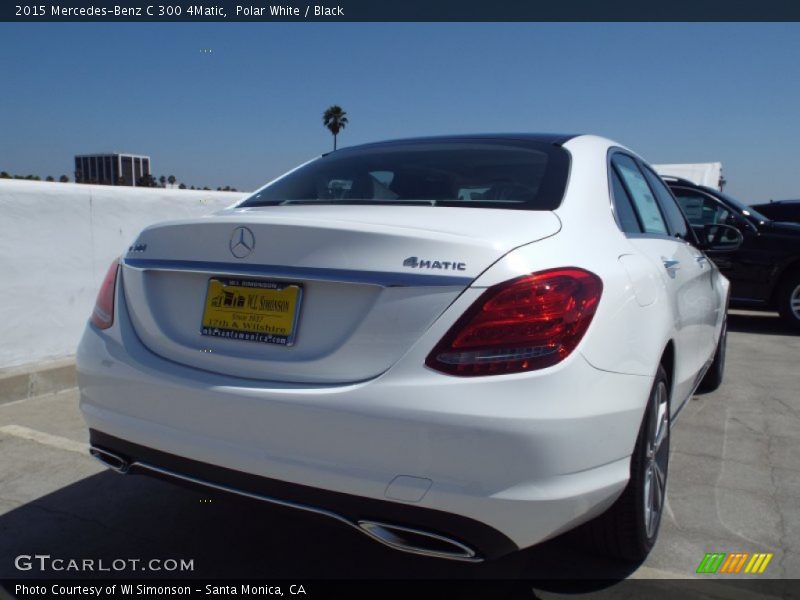 Polar White / Black 2015 Mercedes-Benz C 300 4Matic