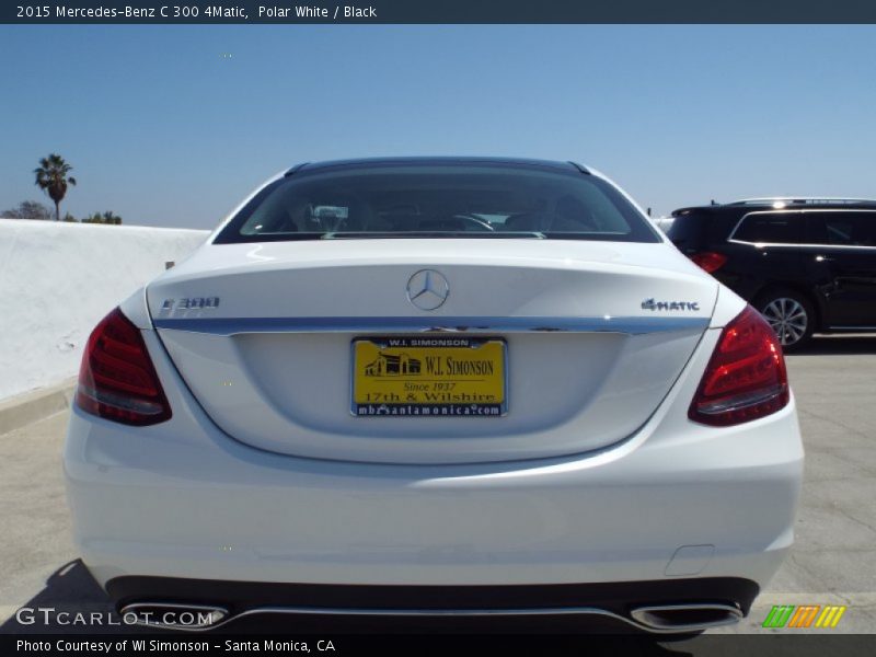 Polar White / Black 2015 Mercedes-Benz C 300 4Matic