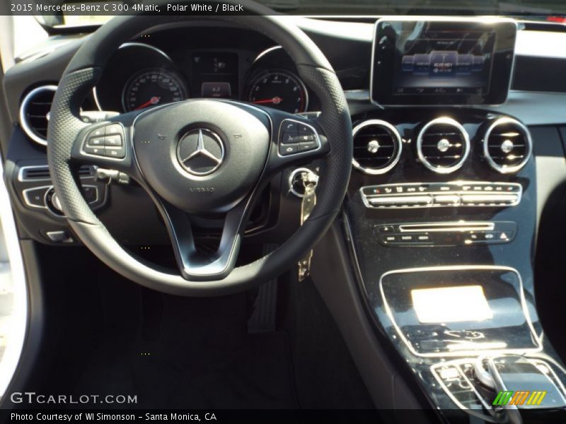 Polar White / Black 2015 Mercedes-Benz C 300 4Matic