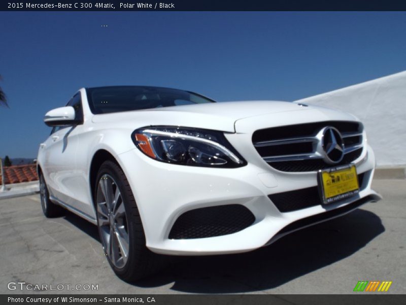 Polar White / Black 2015 Mercedes-Benz C 300 4Matic