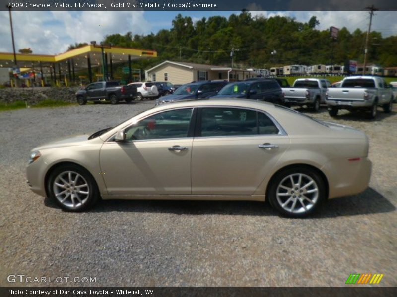 Gold Mist Metallic / Cocoa/Cashmere 2009 Chevrolet Malibu LTZ Sedan