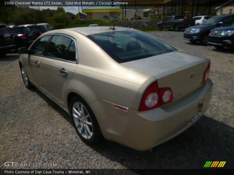 Gold Mist Metallic / Cocoa/Cashmere 2009 Chevrolet Malibu LTZ Sedan