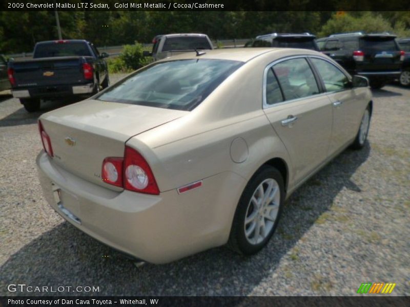Gold Mist Metallic / Cocoa/Cashmere 2009 Chevrolet Malibu LTZ Sedan