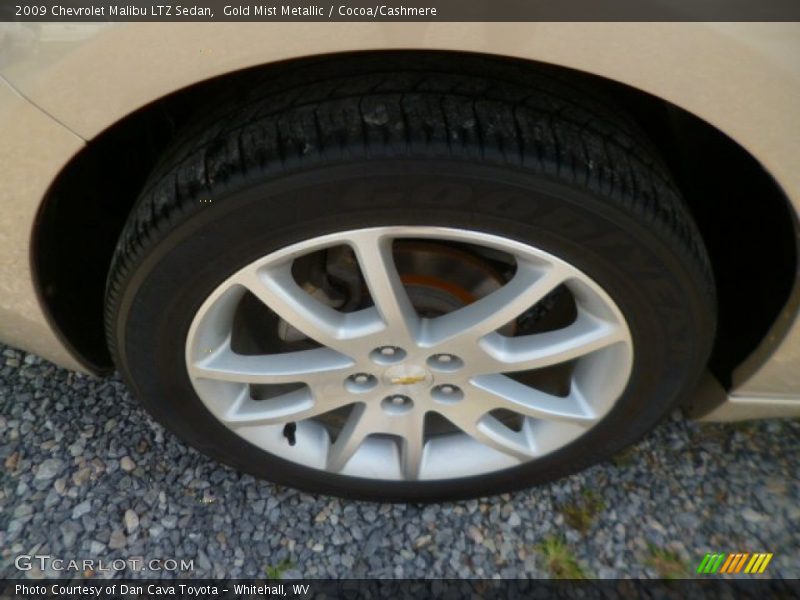Gold Mist Metallic / Cocoa/Cashmere 2009 Chevrolet Malibu LTZ Sedan