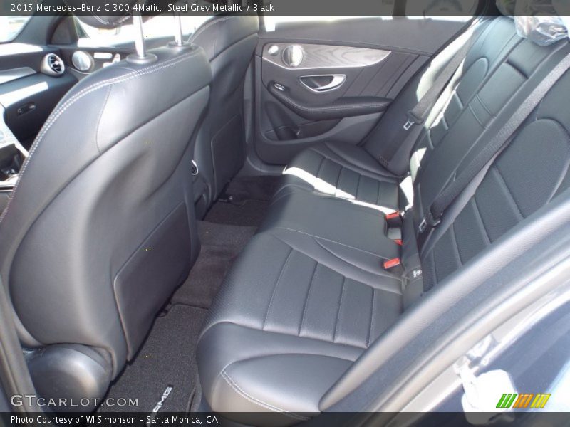 Steel Grey Metallic / Black 2015 Mercedes-Benz C 300 4Matic