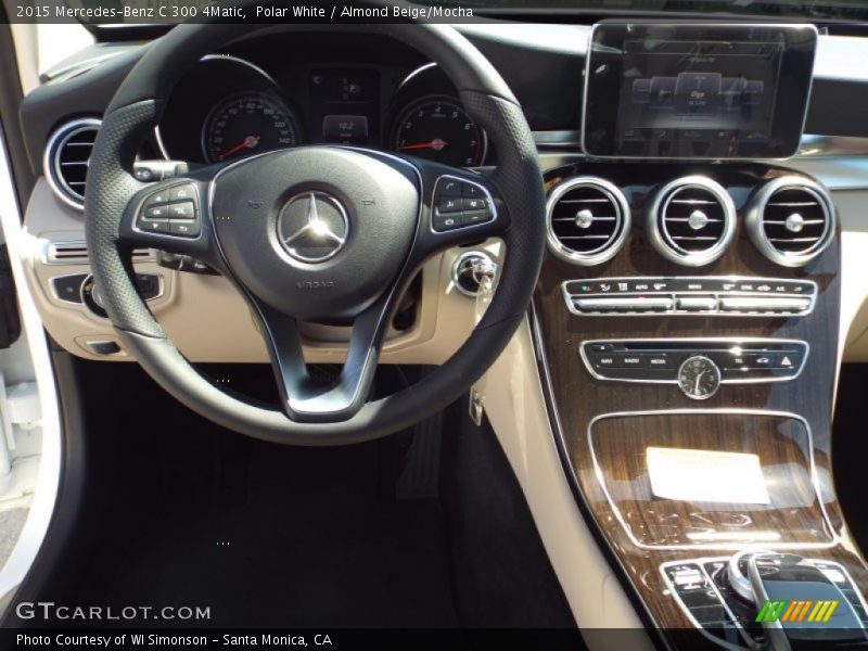 Polar White / Almond Beige/Mocha 2015 Mercedes-Benz C 300 4Matic