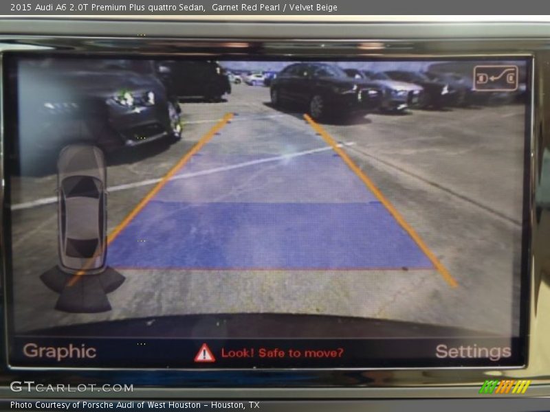 Garnet Red Pearl / Velvet Beige 2015 Audi A6 2.0T Premium Plus quattro Sedan