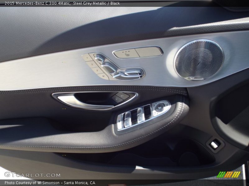 Steel Grey Metallic / Black 2015 Mercedes-Benz C 300 4Matic