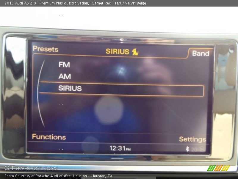 Garnet Red Pearl / Velvet Beige 2015 Audi A6 2.0T Premium Plus quattro Sedan