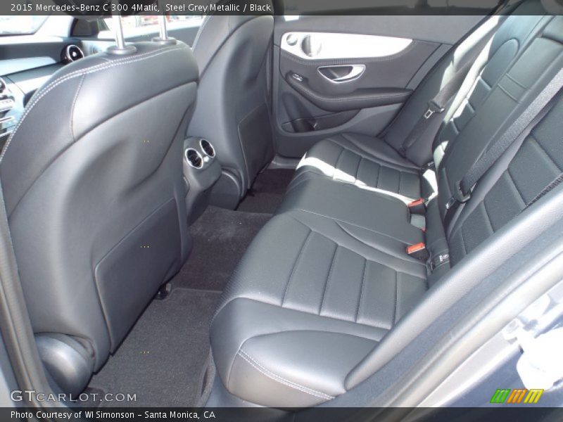 Steel Grey Metallic / Black 2015 Mercedes-Benz C 300 4Matic