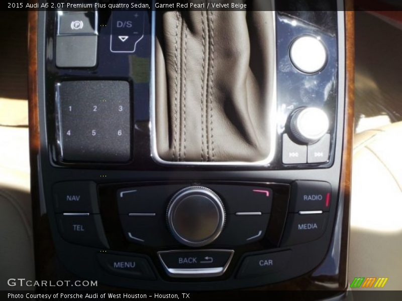 Garnet Red Pearl / Velvet Beige 2015 Audi A6 2.0T Premium Plus quattro Sedan