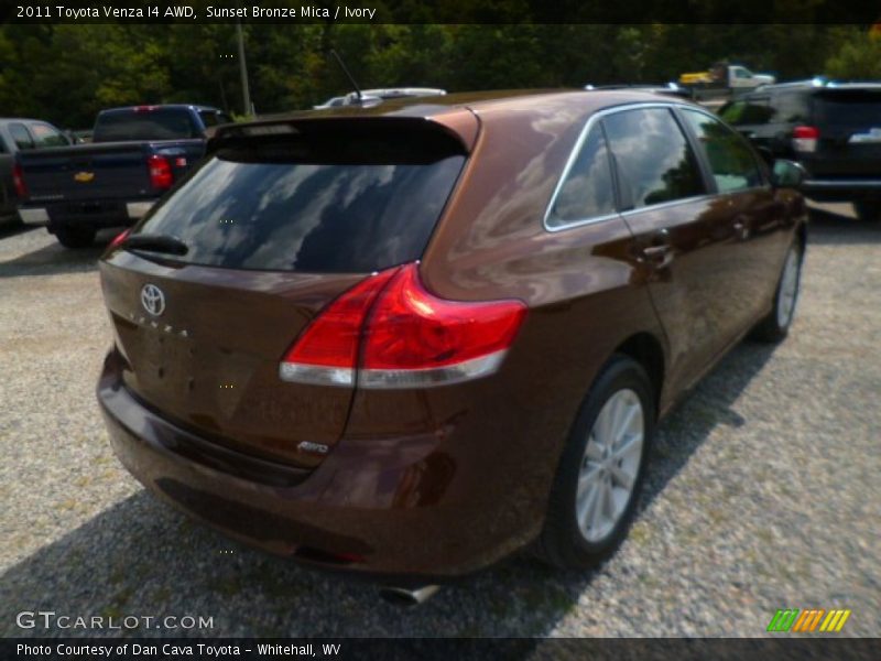 Sunset Bronze Mica / Ivory 2011 Toyota Venza I4 AWD
